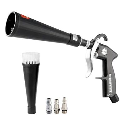VEVOR Pistola de Limpieza para Automóviles, 80-160 PSI, con 2 Boquillas Giratorias de 360° para Limpieza Completa, Elimina Rápidamente la Suciedad y el Polvo de la Superficie, 275 x 140 x 50 mm VEVOR Pistola de Limpieza para Automóviles, 80-160 PSI, con 2 Boquillas Giratorias de 360° para Limpieza Completa, Elimina Rápidamente la Suciedad y el Polvo de la Superficie, 275 x 140 x 50 mm