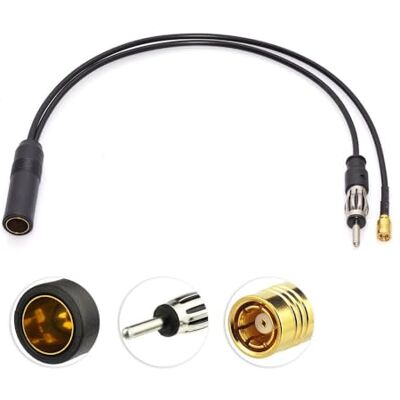 Eightwood Antena Dab Splitter Cable SMB Antena Splitter DIN Hembra a DIN Macho a SMB Cable Car Radio RG174 30cm para Am/FM Dab + Radio Pioneer Clarion Kenwood Alpine Eightwood Antena Dab Splitter Cable SMB Antena Splitter DIN Hembra a DIN Macho a SMB Cable Car Radio RG174 30cm para Am/FM Dab + Radio Pioneer Clarion Kenwood Alpine