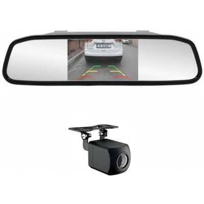 PNI Sistema de estacionamiento inalámbrico Escort P20 con Pantalla LCD de 4,3 Pulgadas integrada en el Espejo retrovisor y cámara de visión Trasera de 480p con ángulo de visión de 110 Grados. PNI Sistema de estacionamiento inalámbrico Escort P20 con Pantalla LCD de 4,3 Pulgadas integrada en el Espejo retrovisor y cámara de visión Trasera de 480p con ángulo de visión de 110 Grados.