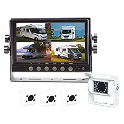 BEEPER ra102 W4quad marcha atrás Quad pantalla LED 4 Cámara color blanco 7 pulgadas BEEPER ra102 W4quad marcha atrás Quad pantalla LED 4 Cámara color blanco 7 pulgadas