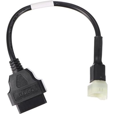 SIXTOL Mechanic Cable 17 Adaptador OBD-II 6 Pines Cable diagnóstico Moto Compatible con Kawasaki SIXTOL Mechanic Cable 17 Adaptador OBD-II 6 Pines Cable diagnóstico Moto Compatible con Kawasaki