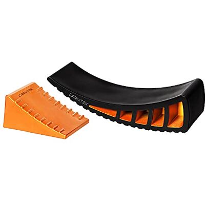 CARMTEK Kit nivelador para vehículos recreativos, cuñas niveladoras curvadas para caravana con calzos de rueda, para remolques y vehículos de camping, más rápido que los niveladores tradicionales (1 CARMTEK Kit nivelador para vehículos recreativos, cuñas niveladoras curvadas para caravana con calzos de rueda, para remolques y vehículos de camping, más rápido que los niveladores tradicionales (1