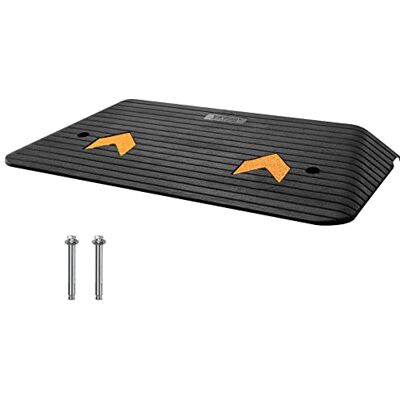 VEVOR Rampa de Goma para Silla de Ruedas Elevación de 7,6 cm Puente de Bordillo de 1 Canal Carga de 15 Toneladas Superficie Texturizada Antideslizante Rampa de Goma para Bordillos 90,2x45,7x7,6 cm VEVOR Rampa de Goma para Silla de Ruedas Elevación de 7,6 cm Puente de Bordillo de 1 Canal Carga de 15 Toneladas Superficie Texturizada Antideslizante Rampa de Goma para Bordillos 90,2x45,7x7,6 cm