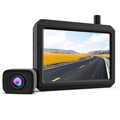 Cargoplay Camara Marcha Atrás Inalámbrica Digital Compatible con 2 Cámaras, Cámara Trasera de Señal Estable, Monitor HD de 5 Pulgadas, Cámara de Coche Impermeable IP68, Visión Nocturna Cargoplay Camara Marcha Atrás Inalámbrica Digital Compatible con 2 Cámaras, Cámara Trasera de Señal Estable, Monitor HD de 5 Pulgadas, Cámara de Coche Impermeable IP68, Visión Nocturna