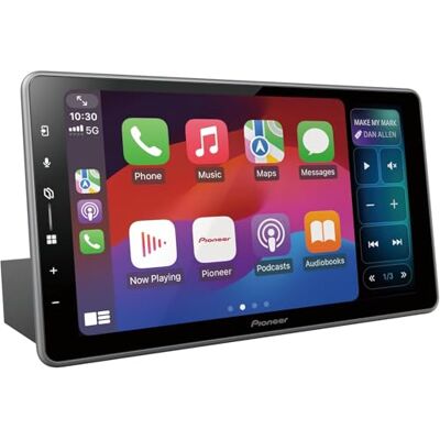 Pioneer Centro Multimedia -2DIN, Pantalla táctil capacitiva de 9,0", con Wi-Fi, Bluetooth, Apple CarPlay, Android Auto y Dab+, con Antena Dab Pioneer Centro Multimedia -2DIN, Pantalla táctil capacitiva de 9,0", con Wi-Fi, Bluetooth, Apple CarPlay, Android Auto y Dab+, con Antena Dab