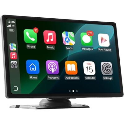 VEVOR Estéreo Inalámbrico para Coche, con Pantalla Táctil 1024 x 600P, Apple CarPlay y Android Auto, Cámaras Delantera y Trasera, Control de Voz, Bluetooth y Navegación GPS, 222 x 136 x 40 mm VEVOR Estéreo Inalámbrico para Coche, con Pantalla Táctil 1024 x 600P, Apple CarPlay y Android Auto, Cámaras Delantera y Trasera, Control de Voz, Bluetooth y Navegación GPS, 222 x 136 x 40 mm