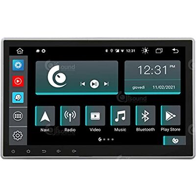 Jf Sound car audio system Autorradio Universal 10,1" 1 DIN Android GPS Bluetooth WiFi Dab USB Pantalla táctil Full HD 10,1" procesador de 8 núcleos y comandos de Voz Jf Sound car audio system Autorradio Universal 10,1" 1 DIN Android GPS Bluetooth WiFi Dab USB Pantalla táctil Full HD 10,1" procesador de 8 núcleos y comandos de Voz