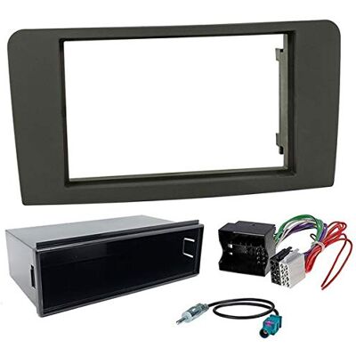 sound-way Kit de Montaje Marco para Radio Adaptador 1 DIN y 2 DIN Compatible con Mercedes Classe M W164 / GL X164 sound-way Kit de Montaje Marco para Radio Adaptador 1 DIN y 2 DIN Compatible con Mercedes Classe M W164 / GL X164