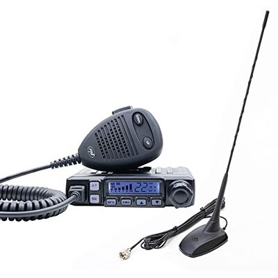 PNI Radio CB Escort HP 7120 ASQ, RF Gain, 4W, 12V y CB Extra 48 Antena con imán Incluido, 45cm, SWR 1.0, Am/FM Solo Funciona en la Banda de la EU PNI Radio CB Escort HP 7120 ASQ, RF Gain, 4W, 12V y CB Extra 48 Antena con imán Incluido, 45cm, SWR 1.0, Am/FM Solo Funciona en la Banda de la EU