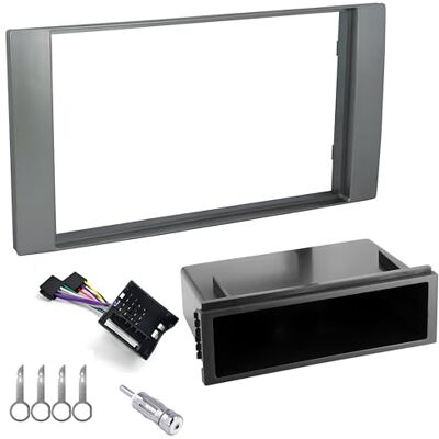 sound-way Kit Montaje Autoradio, Marco 1 DIN Radio de Coche, Adaptador Antena, Cable Adaptador Conector ISO, Llaves Compatible con Ford C-MAX, Focus, Fiesta, Fusion, Galaxy, Kuga, S-MAX, Transit sound-way Kit Montaje Autoradio, Marco 1 DIN Radio de Coche, Adaptador Antena, Cable Adaptador Conector ISO, Llaves Compatible con Ford C-MAX, Focus, Fiesta, Fusion, Galaxy, Kuga, S-MAX, Transit