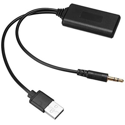 Unique Módulo Bluetooth Adaptador Receptor Aux Cable, USB Jack 3.5 mm Plug Coche Audio Auxiliar Radio inalámbrica Estéreo AUX-IN Accesorios Compatible con Audi Mercedes Benz BMW Citroen Unique Módulo Bluetooth Adaptador Receptor Aux Cable, USB Jack 3.5 mm Plug Coche Audio Auxiliar Radio inalámbrica Estéreo AUX-IN Accesorios Compatible con Audi Mercedes Benz BMW Citroen