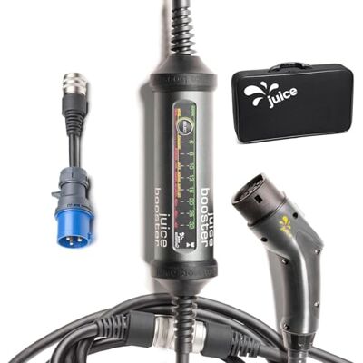 smart Juice Juice Booster 2 Starter Set, Mobile Wallbox 22kW Sin Instalación, Cargador Coche Eléctrico con Cable Tipo 2, Ligero e Impermeable IP67, Incluye Adaptador CEE32, Azul 1 Fase smart Juice Juice Booster 2 Starter Set, Mobile Wallbox 22kW Sin Instalación, Cargador Coche Eléctrico con Cable Tipo 2, Ligero e Impermeable IP67, Incluye Adaptador CEE32, Azul 1 Fase