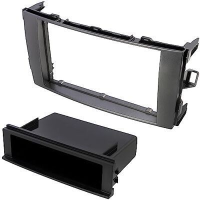 AERZETIX C40967 Marco Adaptador 2 DIN para Radio de Coche en plástico Compatible con Toyota Auris 2007-2012 AERZETIX C40967 Marco Adaptador 2 DIN para Radio de Coche en plástico Compatible con Toyota Auris 2007-2012