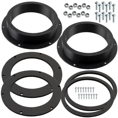 AERZETIX Kit de 2 Adaptadores para Altavoces Ø165 mm Compatible con Skoda Octavia Mk1, VW Golf V Vi Passat B5 B8 Polo MK V Caddy Touran (1T) Transporter T5 (Delanteros) y Tiguan (5N) Traseros AERZETIX Kit de 2 Adaptadores para Altavoces Ø165 mm Compatible con Skoda Octavia Mk1, VW Golf V Vi Passat B5 B8 Polo MK V Caddy Touran (1T) Transporter T5 (Delanteros) y Tiguan (5N) Traseros