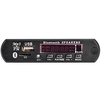 VBESTLIFE 12V Coche Bluetooth MP3 WMA Placa decodificadora Módulo de Audio inalámbrico Soporte USB TF FM Llamada Manos Libres VBESTLIFE 12V Coche Bluetooth MP3 WMA Placa decodificadora Módulo de Audio inalámbrico Soporte USB TF FM Llamada Manos Libres