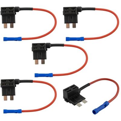 SeKi Juego de 5 Pinzas de Corriente para Coche, estándar ATO SeKi Juego de 5 Pinzas de Corriente para Coche, estándar ATO