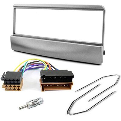 sound-way Kit Montaje Autoradio, Marco 1 DIN Radio para Coche, Cable Adaptador Conector ISO, Adaptador Antena, Llaves de Montaje Compatible con Ford Focus/Fiesta/Mondeo/Escort/Transit sound-way Kit Montaje Autoradio, Marco 1 DIN Radio para Coche, Cable Adaptador Conector ISO, Adaptador Antena, Llaves de Montaje Compatible con Ford Focus/Fiesta/Mondeo/Escort/Transit