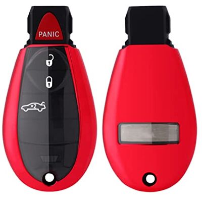 Arruweer Smart Remote Key Fob Funda para Dodge Grand Caravan Charger Challenger Durango Journey Ram Dart Magnum Chrysler 300 Town Country Jeep Commander Grand Cherokee 2008-2018 (Rojo) Arruweer Smart Remote Key Fob Funda para Dodge Grand Caravan Charger Challenger Durango Journey Ram Dart Magnum Chrysler 300 Town Country Jeep Commander Grand Cherokee 2008-2018 (Rojo)