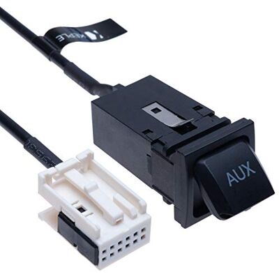 Keple Interruptor de Coche AUX + Cable de 12 Clavijas para conectar el arnés de Alambre AUX Compatible con VW Bora Jetta MK5 MK6 Golf Passat Scirocco Polo Touran Tiguan CC Beetle Radio 1 m Keple Interruptor de Coche AUX + Cable de 12 Clavijas para conectar el arnés de Alambre AUX Compatible con VW Bora Jetta MK5 MK6 Golf Passat Scirocco Polo Touran Tiguan CC Beetle Radio 1 m