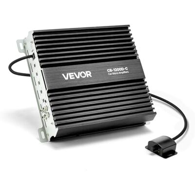 VEVOR Amplificador Monobloque a Coche 1200 W, RMS MÁX. 1/2/4 Ohmios, Clase D, con Control Remoto de Nivel Subwoofer, Filtro de Paso Bajo, Refuerzo de Graves, Cambio de Fase y Control de Volumen VEVOR Amplificador Monobloque a Coche 1200 W, RMS MÁX. 1/2/4 Ohmios, Clase D, con Control Remoto de Nivel Subwoofer, Filtro de Paso Bajo, Refuerzo de Graves, Cambio de Fase y Control de Volumen
