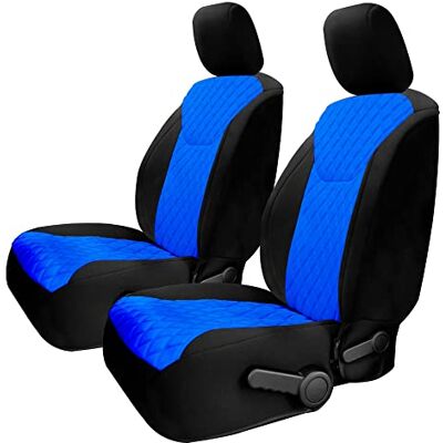 FH GROUP Fundas de Asiento Personalizadas para Jeep Wrangler JK de 4 Puertas para años 2007-2018, Juego de Fundas de Asiento Delantero de Neopreno y Neosupreme Resistentes al Agua, Color Azul FH GROUP Fundas de Asiento Personalizadas para Jeep Wrangler JK de 4 Puertas para años 2007-2018, Juego de Fundas de Asiento Delantero de Neopreno y Neosupreme Resistentes al Agua, Color Azul