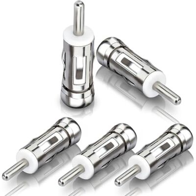 Eightwood Adaptador de Antena DIN-ISO Am/FM Antena de Radio para Coche Adaptador DIN Acoplamiento ISO Hembra Conector de 5 Piezas para Beat TechniSat Pioneer Sony Kenwood Alpine Eightwood Adaptador de Antena DIN-ISO Am/FM Antena de Radio para Coche Adaptador DIN Acoplamiento ISO Hembra Conector de 5 Piezas para Beat TechniSat Pioneer Sony Kenwood Alpine