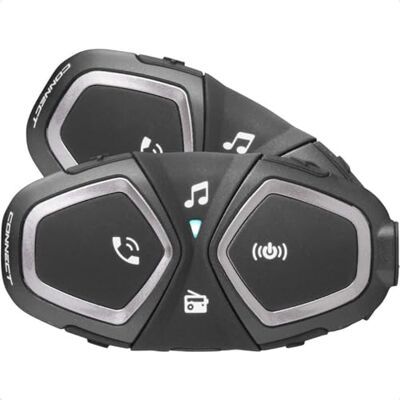Interphone Connect HD – Doble – Intercomunicador para Casco de Moto, estéreo, Alta fidelidad, 40 mm, Uso piloto – piloto, Distancia 300 m, autonomía 12 Horas, Radio, GPS, TFT, Impermeable IPX67 Interphone Connect HD – Doble – Intercomunicador para Casco de Moto, estéreo, Alta fidelidad, 40 mm, Uso piloto – piloto, Distancia 300 m, autonomía 12 Horas, Radio, GPS, TFT, Impermeable IPX67
