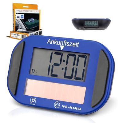 Technaxx Disco de estacionamiento Solar electrónico – Reloj Digital de Aparcamiento para Coche con Sensor de Movimiento, Doble Pantalla y Carga Solar – Accesorio Inteligente para el vehículo Technaxx Disco de estacionamiento Solar electrónico – Reloj Digital de Aparcamiento para Coche con Sensor de Movimiento, Doble Pantalla y Carga Solar – Accesorio Inteligente para el vehículo