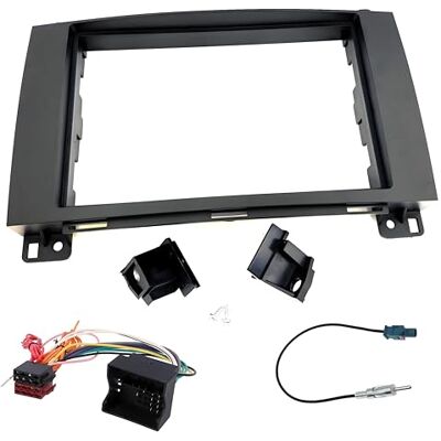 sound-way Kit Montaje Autoradio, Marco 2 DIN Radio para Coche, Adaptador Compatible con Mercedes Benz Classe A, Classe B, Vito, Viano, Sprinter sound-way Kit Montaje Autoradio, Marco 2 DIN Radio para Coche, Adaptador Compatible con Mercedes Benz Classe A, Classe B, Vito, Viano, Sprinter