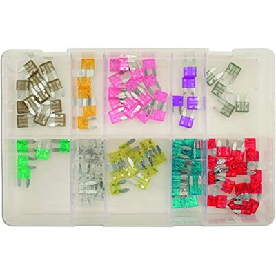 Connect Assorted Mini Blade Fuses 100pc Connect Assorted Mini Blade Fuses 100pc