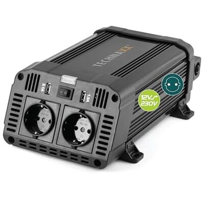 Technaxx 1200w Te16 Adattatore E Invertitore Interno Nero ( Te16 Dc Til Ac Inverter 1) Technaxx 1200w Te16 Adattatore E Invertitore Interno Nero ( Te16 Dc Til Ac Inverter 1)