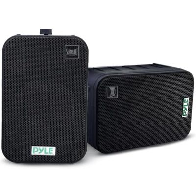 Pyle Sistema de Altavoz, Pared, Techo, Inalambrico, Impermeable, Waterproof, Exteriores, Interiores, Par DE 3.5" de 3 vias, Activo, Pasivo. Color Negro Pyle Sistema de Altavoz, Pared, Techo, Inalambrico, Impermeable, Waterproof, Exteriores, Interiores, Par DE 3.5" de 3 vias, Activo, Pasivo. Color Negro
