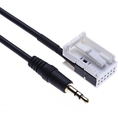 Keple Cable de Entrada Auxiliar de Coche Adaptador 3,5 mm Conector AUX Cable Compatible con Radio de Mercedes Audio 20 APS / 30 APS / 50 APS/Comand APS NTG2 / AC289 1,5m Keple Cable de Entrada Auxiliar de Coche Adaptador 3,5 mm Conector AUX Cable Compatible con Radio de Mercedes Audio 20 APS / 30 APS / 50 APS/Comand APS NTG2 / AC289 1,5m