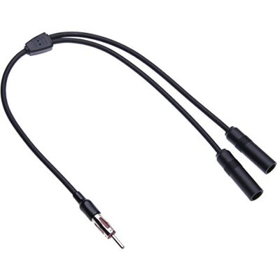 Keple Radio Universal para Coche DIN Aerial Y Splitter Diversity Male to Female Antenna Lead Compatible con Chevrolet, Ranger, Buick Riviera, Skylark, Lincoln, Pontiac, Pioneer, Kenwood Navigation 0.5m Keple Radio Universal para Coche DIN Aerial Y Splitter Diversity Male to Female Antenna Lead Compatible con Chevrolet, Ranger, Buick Riviera, Skylark, Lincoln, Pontiac, Pioneer, Kenwood Navigation 0.5m
