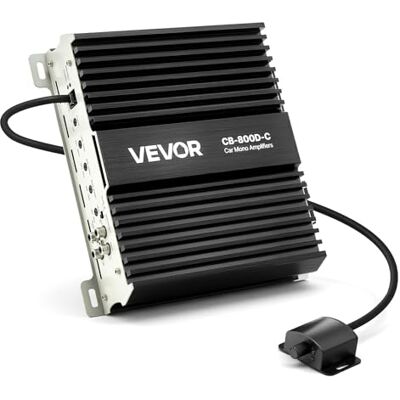 VEVOR Amplificador Monobloque para Coche de 800 W, 1/2/4 Ohmios, Clase D, con Control Remoto de Nivel de Subwoofer, Filtro de Paso Bajo, Refuerzo de Graves, Cambio de Fase y Control de Volumen VEVOR Amplificador Monobloque para Coche de 800 W, 1/2/4 Ohmios, Clase D, con Control Remoto de Nivel de Subwoofer, Filtro de Paso Bajo, Refuerzo de Graves, Cambio de Fase y Control de Volumen