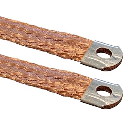 AUPROTEC Trenza de masa para el motor con extremos de cable estañados, longitud 200 mm 50 mm² 300A AUPROTEC Trenza de masa para el motor con extremos de cable estañados, longitud 200 mm 50 mm² 300A