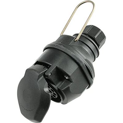 as - Schwabe as Schwabe Acoplamiento para caravanas de 13 polos Adaptador para exteriores y caravanas de 12 V Cable DIN ISO 1724 con clip de seguridad y conexión por tornillo IP44 as - Schwabe as Schwabe Acoplamiento para caravanas de 13 polos Adaptador para exteriores y caravanas de 12 V Cable DIN ISO 1724 con clip de seguridad y conexión por tornillo IP44
