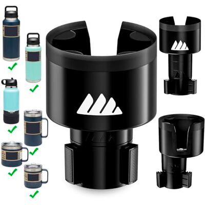 Integral Portavasos para automóvil, Base Ajustable, expansor y Organizador para vehículos, Compatible con Tazas de café, Yeti de 14/24/36/46 onzas, Ramblers, Hydro Flasks de 32/40 Integral Portavasos para automóvil, Base Ajustable, expansor y Organizador para vehículos, Compatible con Tazas de café, Yeti de 14/24/36/46 onzas, Ramblers, Hydro Flasks de 32/40