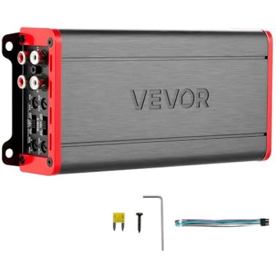 VEVOR Amplificador para Automóvil 4 Canales Puenteable Clase D, Máximo 4 x 272W a 4 ohmios y 4 x 400W a 2 ohmios, Amplificador Estéreo de Audio para Coche para Vehículo Todoterreno SUV Sedán Camioneta VEVOR Amplificador para Automóvil 4 Canales Puenteable Clase D, Máximo 4 x 272W a 4 ohmios y 4 x 400W a 2 ohmios, Amplificador Estéreo de Audio para Coche para Vehículo Todoterreno SUV Sedán Camioneta