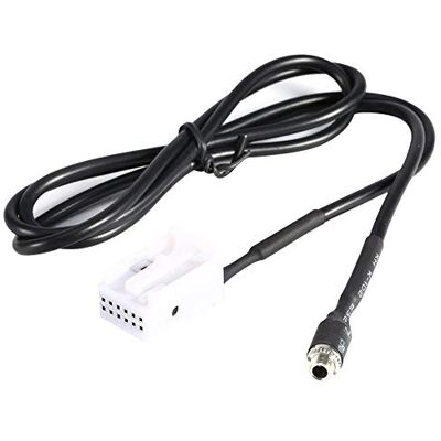 Unique Adaptador AUX para coche Cable de audio compatible con Peugeot 307 308 407 408 507 para Citroen C2 C5 RD4 C-Quatre Unique Adaptador AUX para coche Cable de audio compatible con Peugeot 307 308 407 408 507 para Citroen C2 C5 RD4 C-Quatre
