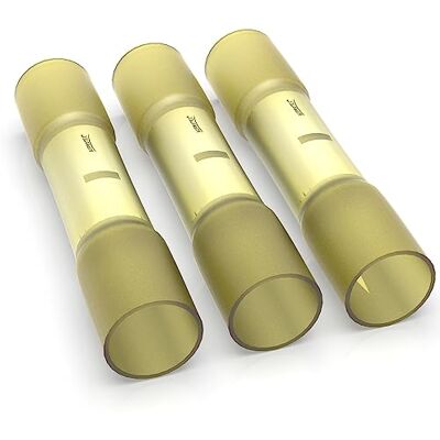 AUPROTEC Juego de conectores retráctiles amarillos de 4,0-6,0 mm² en juego de 5 a 100 conectores termocontraíbles, selección: 20 unidades AUPROTEC Juego de conectores retráctiles amarillos de 4,0-6,0 mm² en juego de 5 a 100 conectores termocontraíbles, selección: 20 unidades