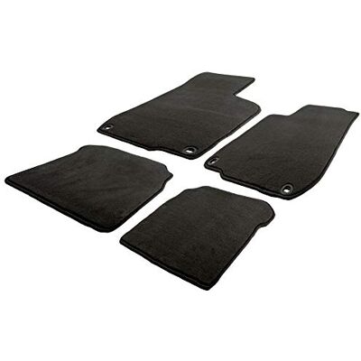 AUTO-STYLE Juego de Alfombrillas de Velur Compatible con Nissan Navara (D40) 2005- Single + Double Cab AUTO-STYLE Juego de Alfombrillas de Velur Compatible con Nissan Navara (D40) 2005- Single + Double Cab