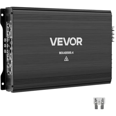 VEVOR Amplificador para Automóvil 4 Canales Clase AB Máximo 4 x 250W a 4 ohmios y 4 x 500W a 2 ohmios, Amplificador Estéreo de Audio para Coche Puenteable para Sedán SUV Camioneta Vehículo Todoterreno VEVOR Amplificador para Automóvil 4 Canales Clase AB Máximo 4 x 250W a 4 ohmios y 4 x 500W a 2 ohmios, Amplificador Estéreo de Audio para Coche Puenteable para Sedán SUV Camioneta Vehículo Todoterreno