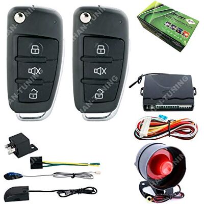 akhan 100A68 Kit de conversión de Alarma (Incluye 2 mandos a Distancia para Todos los Cierres centralizados de 12 V) akhan 100A68 Kit de conversión de Alarma (Incluye 2 mandos a Distancia para Todos los Cierres centralizados de 12 V)
