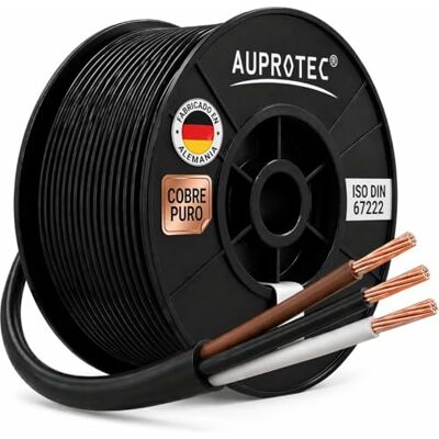 AUPROTEC 1.0mm² 3 conductores, 5m cable eléctrico redondo I aislamiento de PVC de pared fina DIN ISO 6722 I FLRYY cable automotriz para coche, remolque y caravana AUPROTEC 1.0mm² 3 conductores, 5m cable eléctrico redondo I aislamiento de PVC de pared fina DIN ISO 6722 I FLRYY cable automotriz para coche, remolque y caravana