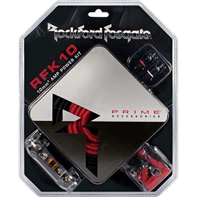 Rockford Fosgate Rfk10 Juego de Cables de 10mm2 Rockford Fosgate Rfk10 Juego de Cables de 10mm2