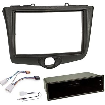sound-way Sound way Kit Montaje Autoradio, Marco 1 DIN / 2 DIN Radio para Coche, Adaptador compatible con Toyota Yaris 2003-2006 sound-way Sound way Kit Montaje Autoradio, Marco 1 DIN / 2 DIN Radio para Coche, Adaptador compatible con Toyota Yaris 2003-2006