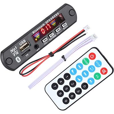 Bewinner Bluetooth Decodificador de MP3, Módulo de Audio, WMA Decoder Board TFM01BT + U-DX Bluetooth 5.0 Pantalla de 4 Colores Compatible con AUX, FM, USB, TF, Soporte MP3 / WMA/WAV/FLAC/Ape Bewinner Bluetooth Decodificador de MP3, Módulo de Audio, WMA Decoder Board TFM01BT + U-DX Bluetooth 5.0 Pantalla de 4 Colores Compatible con AUX, FM, USB, TF, Soporte MP3 / WMA/WAV/FLAC/Ape