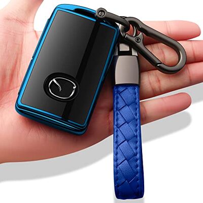 Sindeda Funda para Llavero Mazda con Llavero, protección Completa de 360 Grados, Compatible con Mazda 3 2019-2024, Mazda 3 Hatchback, Mazda CX-5, CX-30, CX-9-azul 2020-2024 Sindeda Funda para Llavero Mazda con Llavero, protección Completa de 360 Grados, Compatible con Mazda 3 2019-2024, Mazda 3 Hatchback, Mazda CX-5, CX-30, CX-9-azul 2020-2024