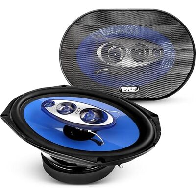 Pyle Par de altavoces para auto 6” x 9”, Coche, 400V, 4 vias, Caucho de butilo no fatigante, Frecuencia de 50-20Khz, Bovina movil ASV 4 ohmios y 1.25” Pyle Par de altavoces para auto 6” x 9”, Coche, 400V, 4 vias, Caucho de butilo no fatigante, Frecuencia de 50-20Khz, Bovina movil ASV 4 ohmios y 1.25”